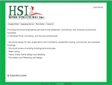 Tablet Screenshot of homestructural.com